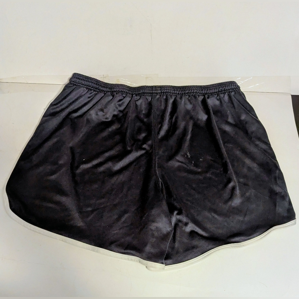 Zelos Brown Athletic Running Shorts with White Trim Tie Elastic Waist Curvy 1X